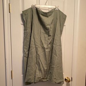 The Drop Iceberg Green Sicily Linen Skirt…size 5X